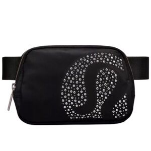Lululemon Everywhere Belt Bag 1L Black with Silver Studded Logo